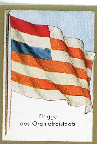 Sammelbild Historische Fahnen Bild 233, Flagge des Oranjefreistaats
