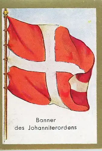 Sammelbild Historische Fahnen Bild 225, Banner des Johanniterordens