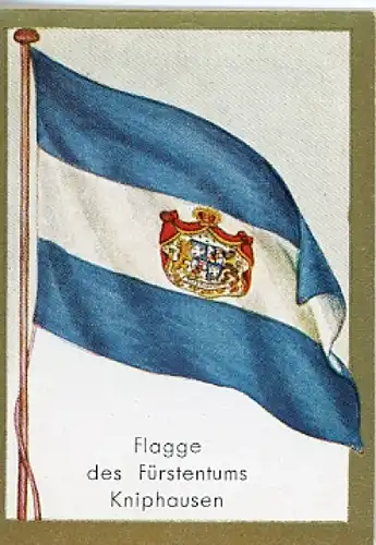Sammelbild Historische Fahnen Bild 172, Flagge des Fürstentums Kniphausen