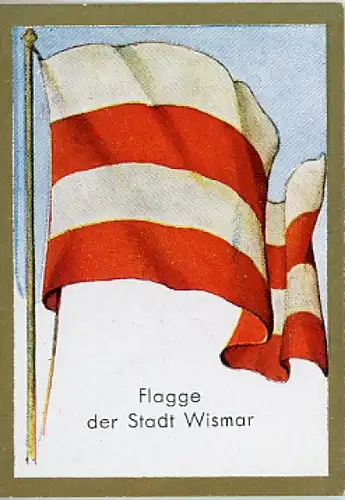 Sammelbild Historische Fahnen Bild 120, Flagge der Stadt Wismar