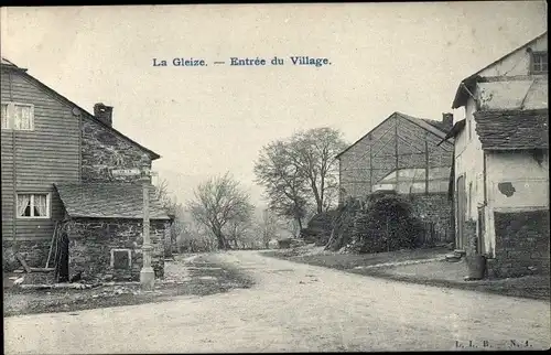 Ak La Gleize Stoumont Wallonien Lüttich, Entree du Village