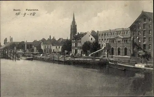 Ak Boom Flandern Antwerpen, Panorama der Stadt
