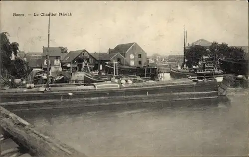 Ak Boom Flandern Antwerpen, Le Chantier Naval