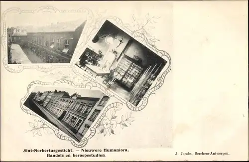 Ak Antwerpen Anvers Flandern, Sint Norbertusgesticht, nieuwere Humaniora, Handels en beroepsstudien
