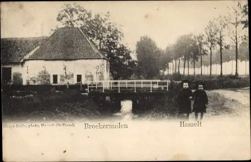 Ak Hasselt Flandern Limburg, Broekermolen