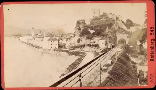 CdV Rattenberg in Tirol, Stadtansicht, Bahnschienen