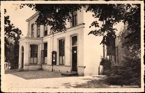 Ak Bathmen Overijssel Niederlande, Gemeentehuis