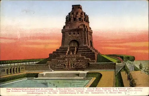 Ak Leipzig in Sachsen, Völkerschlachtdenkmal