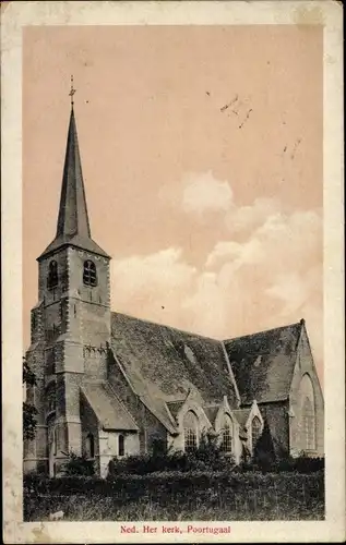 Ak Poortugaal Südholland, Ned. Herv. Kerk