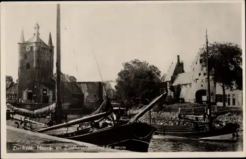 Ak Zierikzee Zeeland, Noord- en Zuidhavenpoort