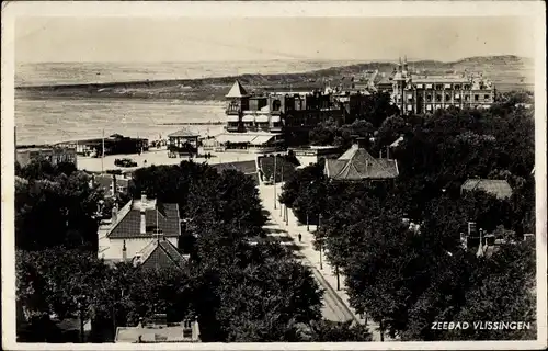 Ak Vlissingen Zeeland Niederlande, Blick zur Küste