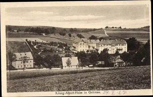 Ak Gelenau im Erzgebirge Sachsen, König Albert Heim