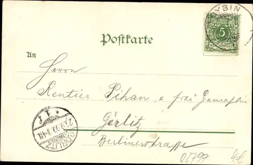 Ak Oybin in Sachsen, Teilansicht