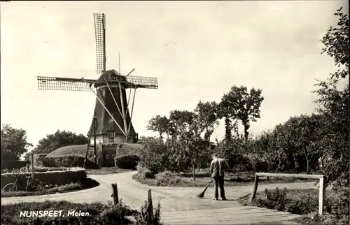 Ak Nunspeet Gelderland, Molen