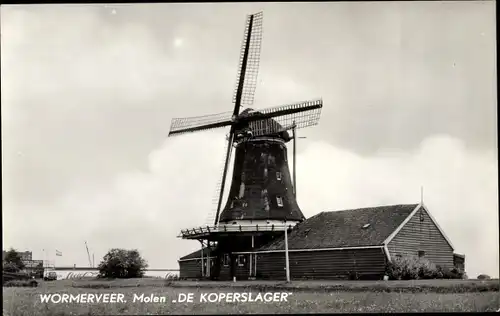 Ak Wormerveer Nordholland Niederlande, Molen De Koperslager