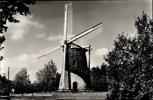 Ak Schoorl Nordholland Niederlande, Oude Korenmolen