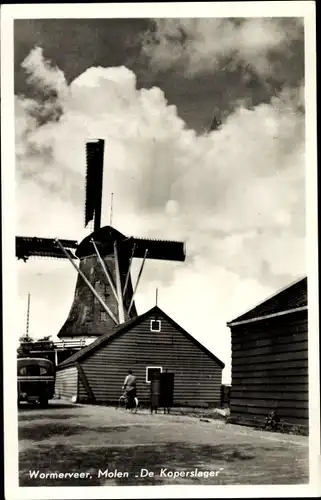 Ak Wormerveer Nordholland Niederlande, Molen De Koperslager