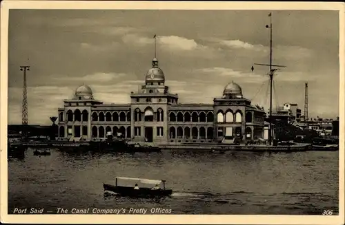 Ak Port Said Ägypten, The Canal Company's Pretty Offices