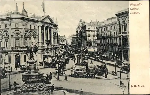 Ak West End London City England, Piccadilly Circus