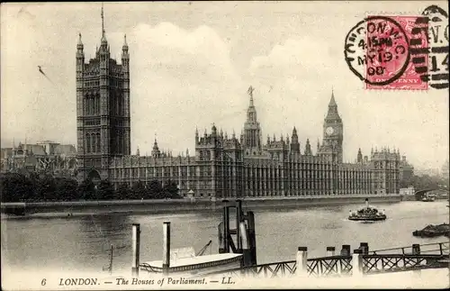 Ak City of Westminster London England, Houses of Parliament