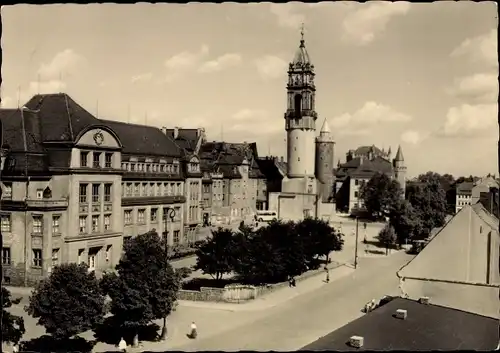 Ak Bautzen in der Oberlausitz, Blick zum Reichenturm, links das Stadtmuseum