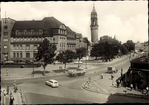 Ak Bautzen in der Oberlausitz, Platz der Roten Armee m. Reichenturm