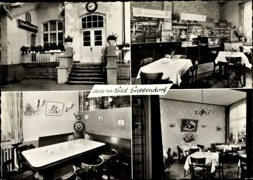 Ak Bad Sassendorf im Kreis Soest, Bahnhofgaststätte