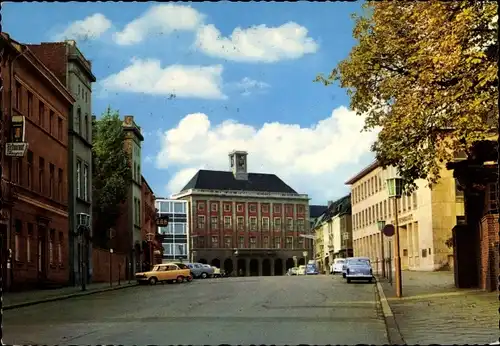 Ak Neuss am Rhein, Markt mit Rathaus