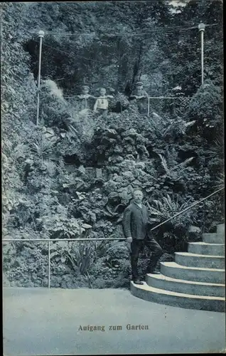 Ak Altenbau Solingen Nordrhein Westfalen, Aufgang zum Garten