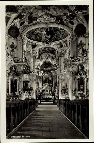 Ak Birnau Uhldingen Mühlhofen am Bodensee, Propstei, Inneres, Altar