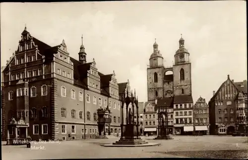 Ak Lutherstadt Wittenberg, Markt