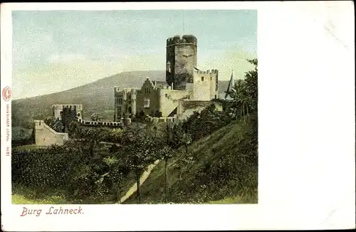 Ak Oberlahnstein Lahnstein am Rhein, Burg Lahneck