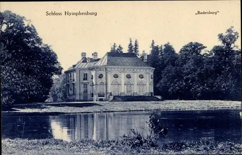 Ak Nymphenburg München Bayern, Königliches Schloss Nymphenburg, Badenburg