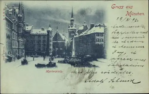 Ak München, Marienplatz