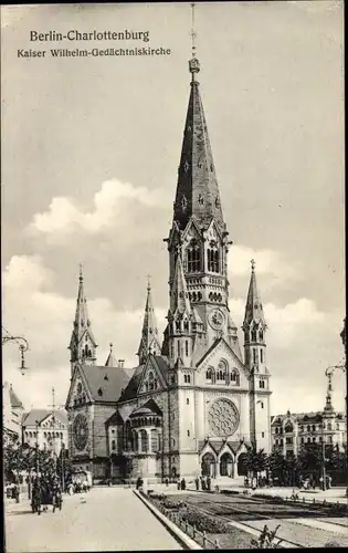 Ak Berlin Charlottenburg, Kaiser Wilhelm Gedächtniskirche