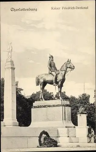 Ak Berlin Charlottenburg, Kaiser Friedrich Denkmal