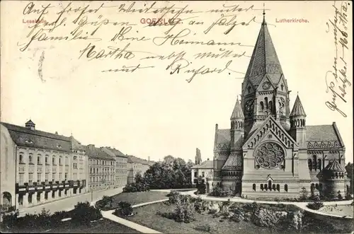 Ak Görlitz in der Lausitz, Lutherkirche, Lesehalle