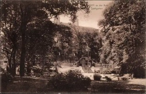 Ak Essen im Ruhrgebiet, Stadtgarten