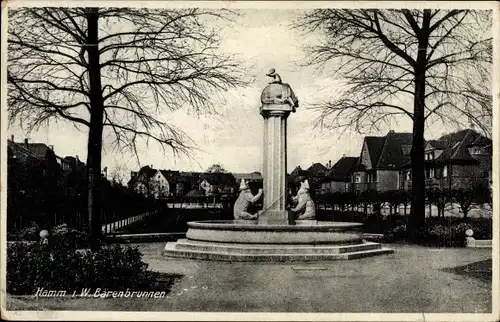 Ak Hamm in Westfalen, Bärenbrunnen