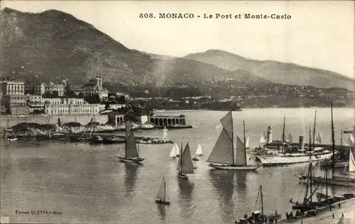 Ak Monaco, Le Port et Monte Carlo, Segelboote