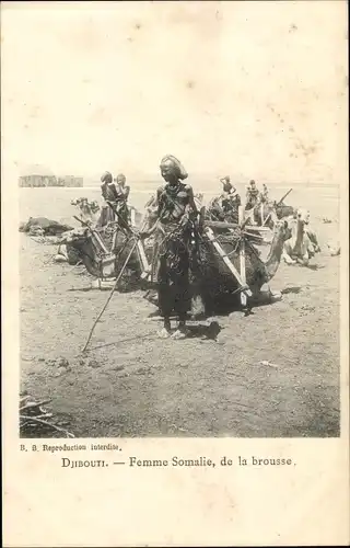 Ak Volkstypen Djibouti, Femme Somalie, de la brousse