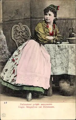 Ak Debreczen Debrecen Debrezin Ungarn, Einheimische in Tracht
