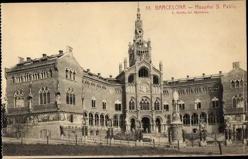 Ak Barcelona Katalonien Spanien, Hospital S. Pablo