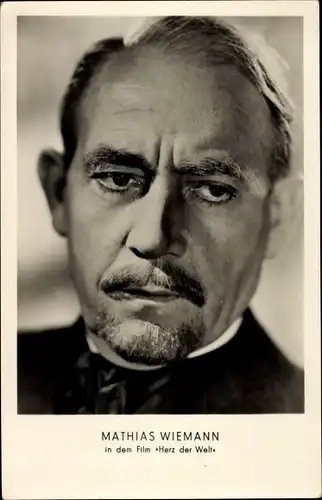 Ak Schauspieler Mathias Wiemann, Portrait, Herz der Welt