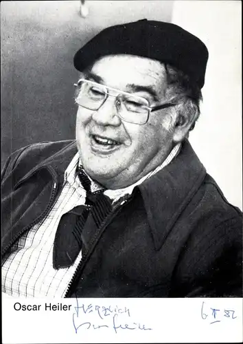 Ak Schauspieler Oscar Heiler, Portrait, Autogramm