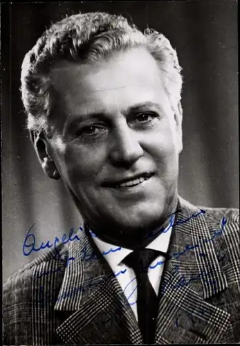 Foto Schauspieler Franz Heigl, Portrait, Autogramm
