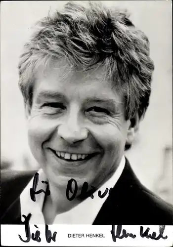 Ak Schauspieler Dieter Henkel, Portrait, Autogramm