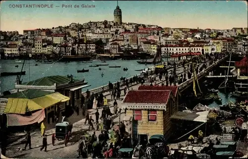 Ak Konstantinopel Istanbul Türkei, Pont de Galata