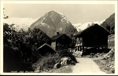 Ak Balholm Sogn Norwegen, Häuser, Berge