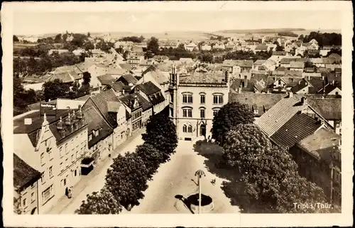 Ak Triptis in Thüringen, Markt, Rathaus